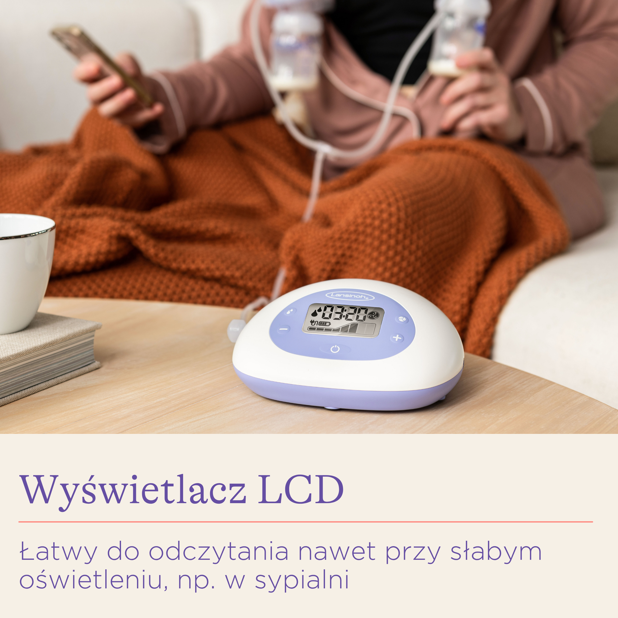 Lansinoh laktator elektryczny na dwie piersi 2w1 1 sztuka