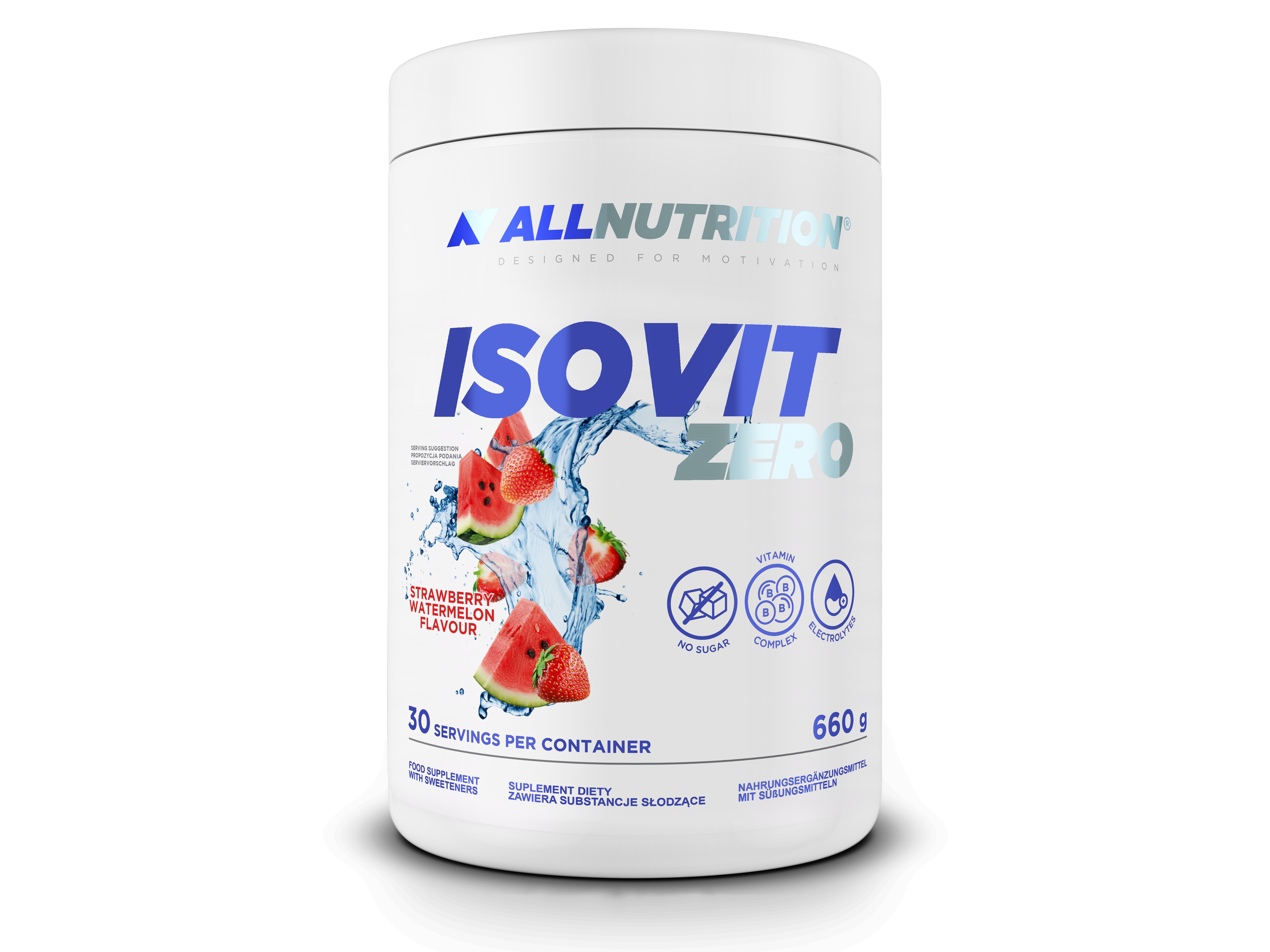 Allnutrition Isovit Zero Strawberry-Watermelon, 660 g zdjęcie