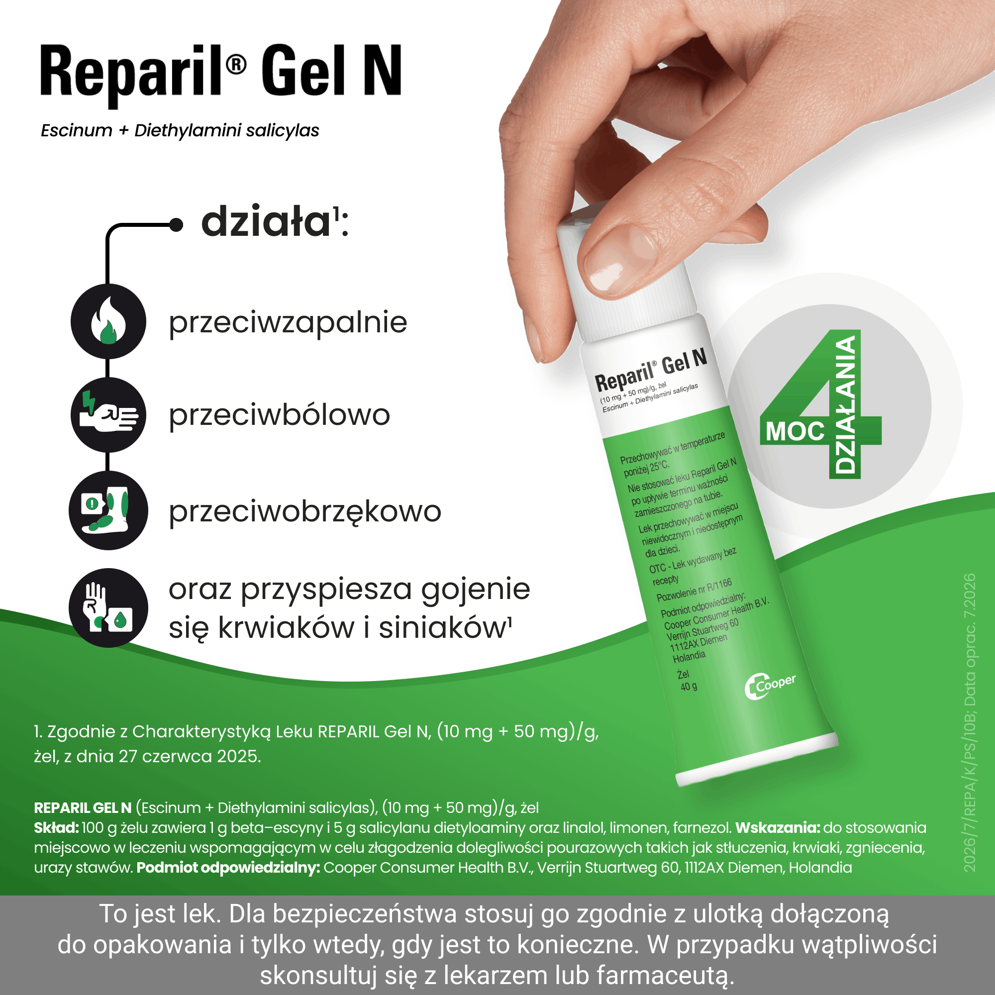 Reparil Gel N żel, 40 g