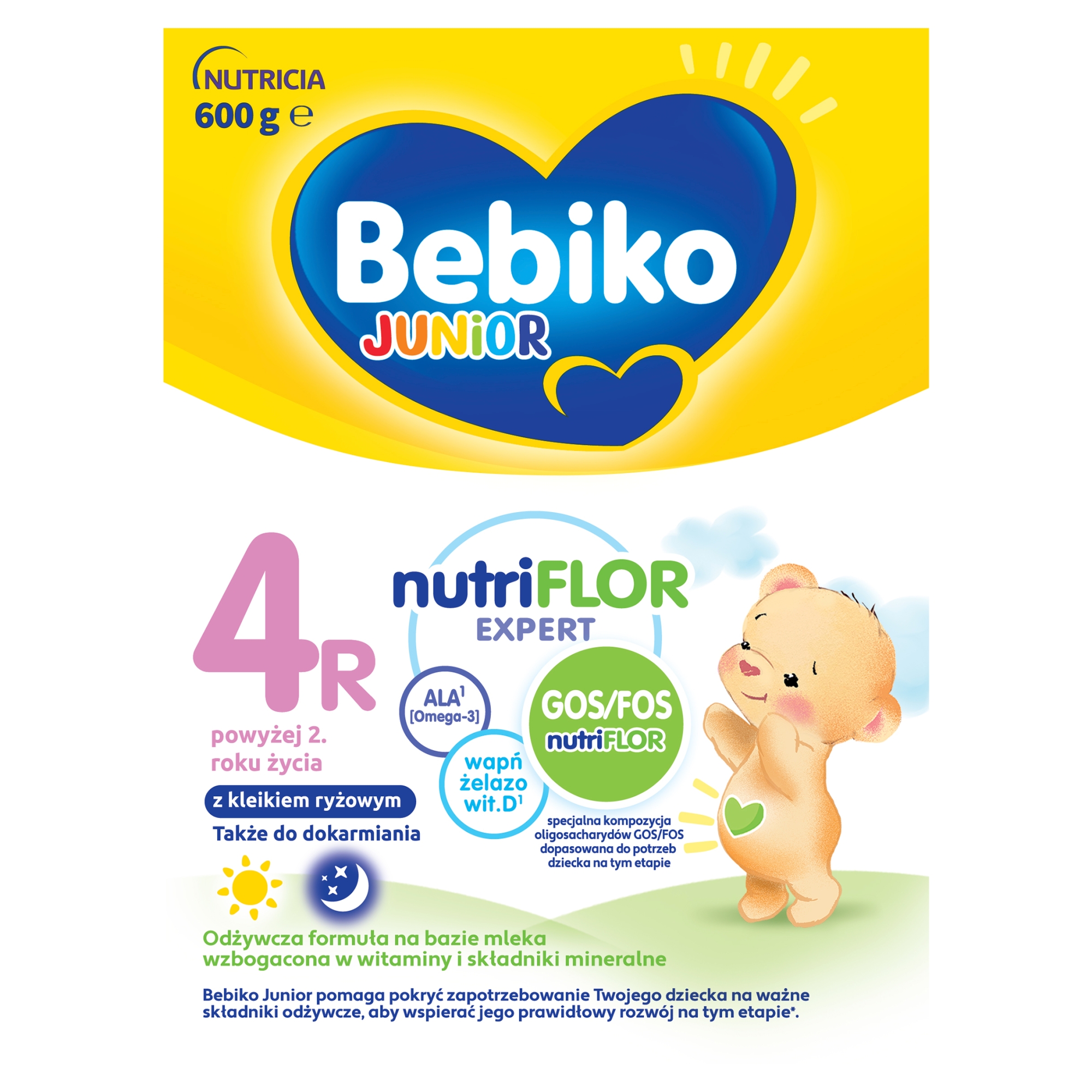 Bebiko 4 Junior Nutriflor expert mleko modyfikowane powyżej 2 roku życia 600 g zdjęcie