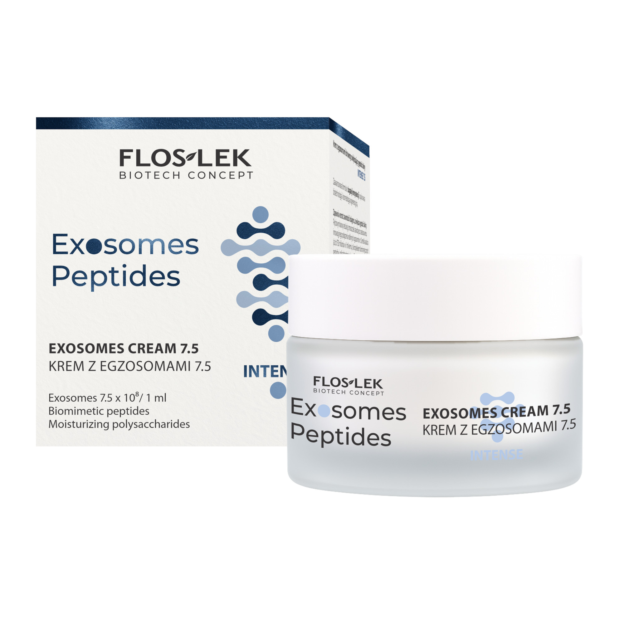Exosomes Peptides, Krem z egzosomami do twarzy zwiększający gęstość skóry intense 7.5, 50 ml zdjęcie