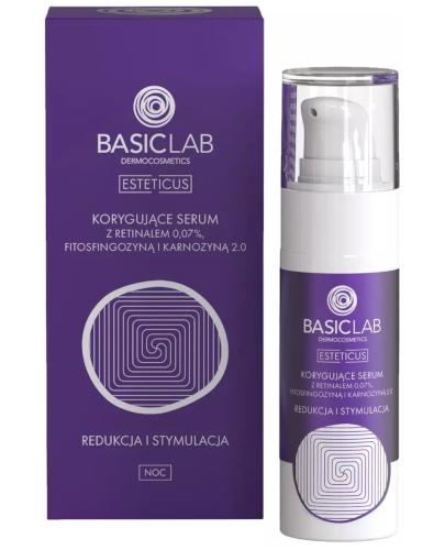 Basiclab Korygujące serum retinalem 0,07%, fitosfingozyną i karnozyną 2.0 redukcja i stymulacja 30 ml zdjęcie
