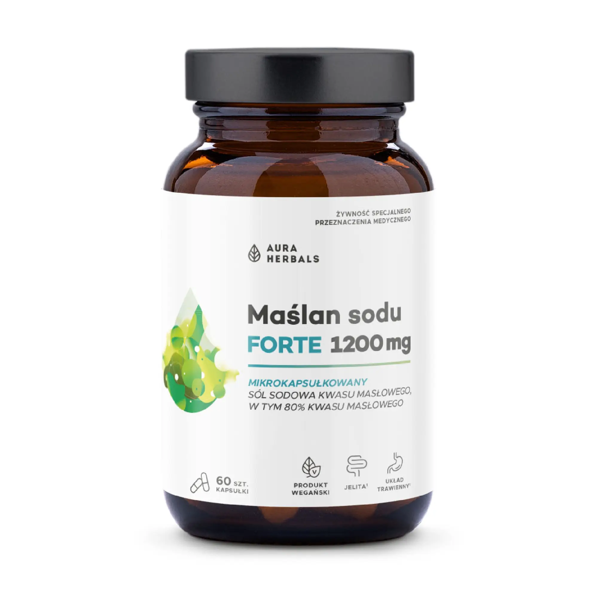 Maślan sodu Forte 1200 mg, mikrokapsułkowany, kapsułki, 60 sztuk zdjęcie