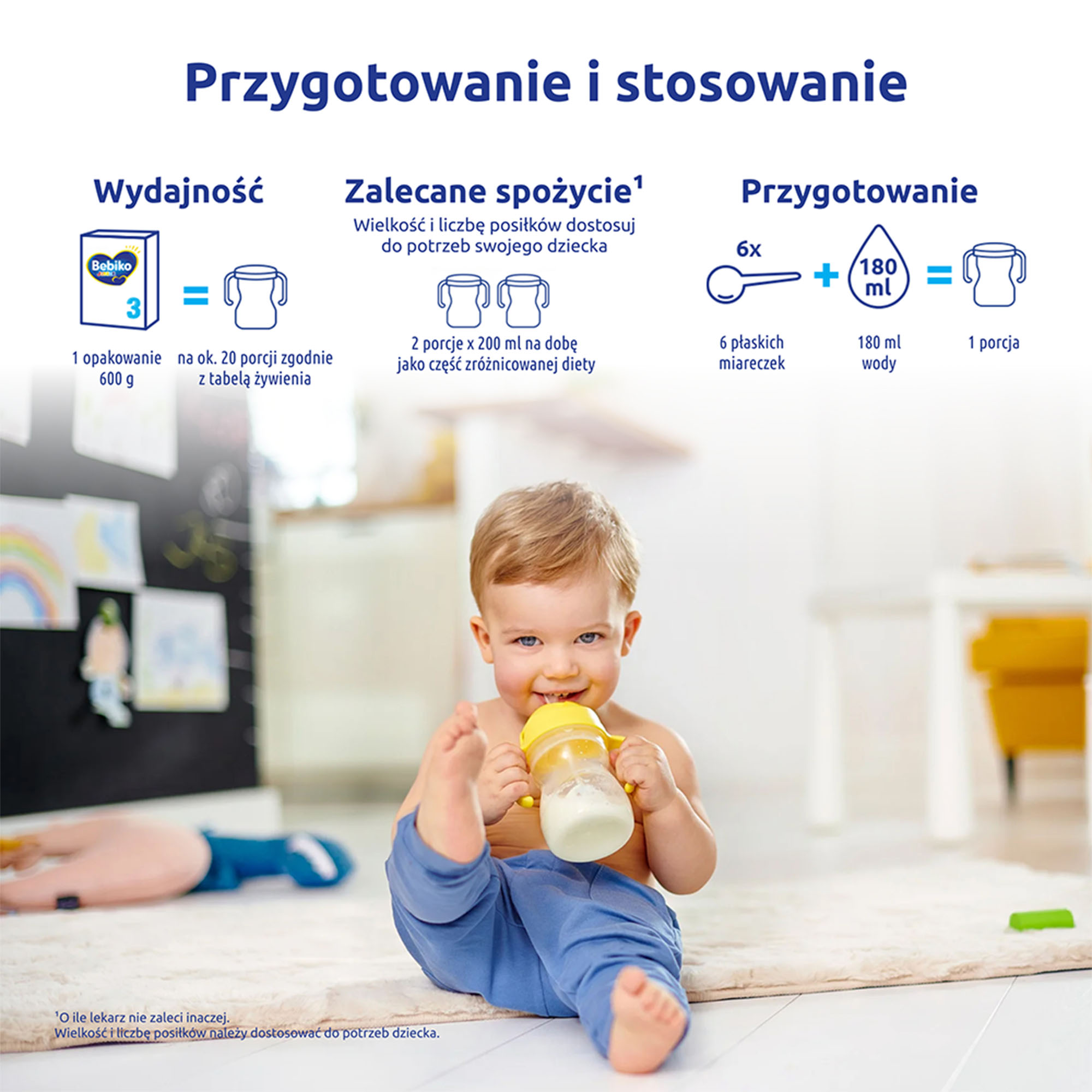 Bebiko Junior 3 Nutriflor Expert powyżej 1. roku życia, 600 g