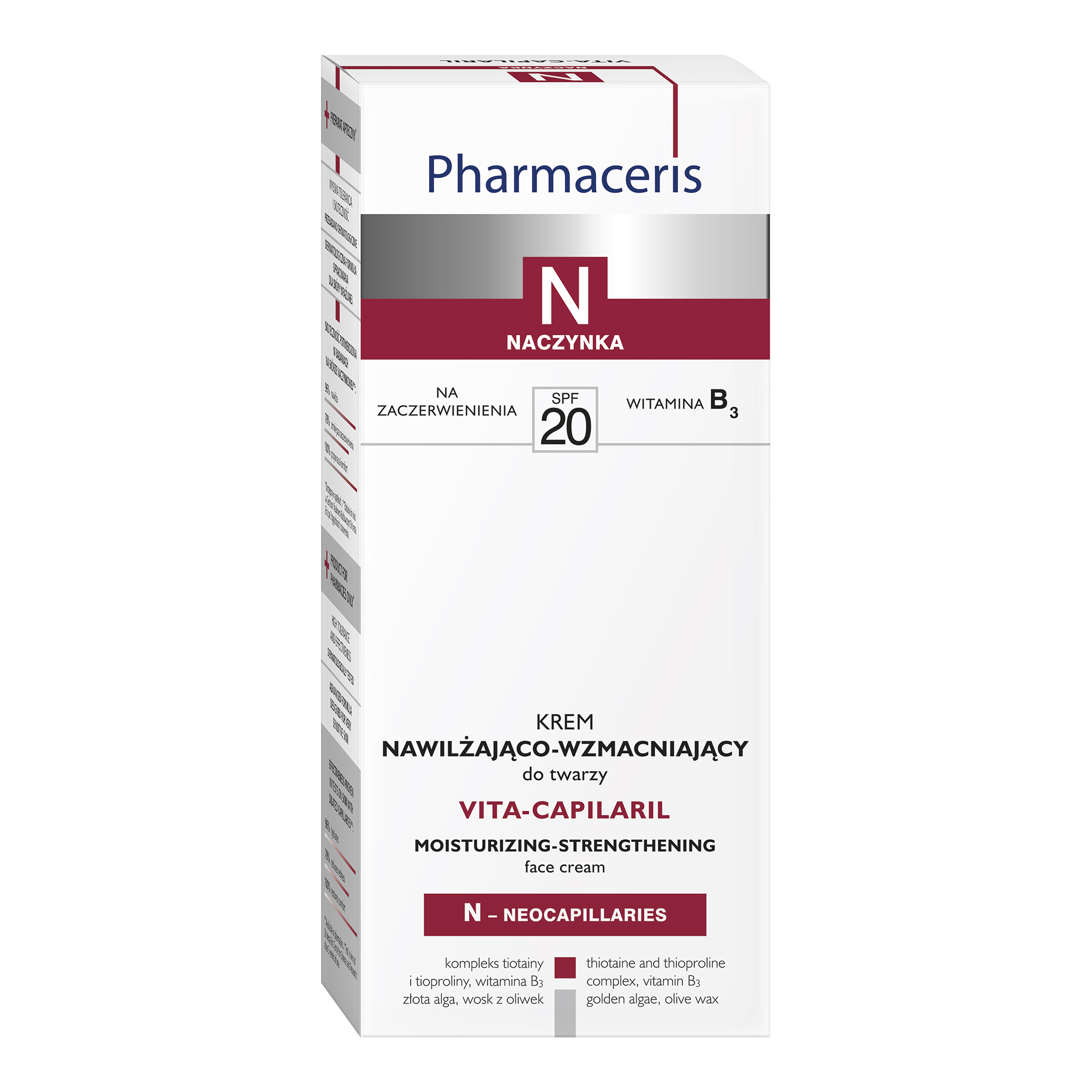 Pharmaceris N Vita-Capilaril, krem nawilżająco-wzmacniający, SPF 20, 50 ml zdjęcie