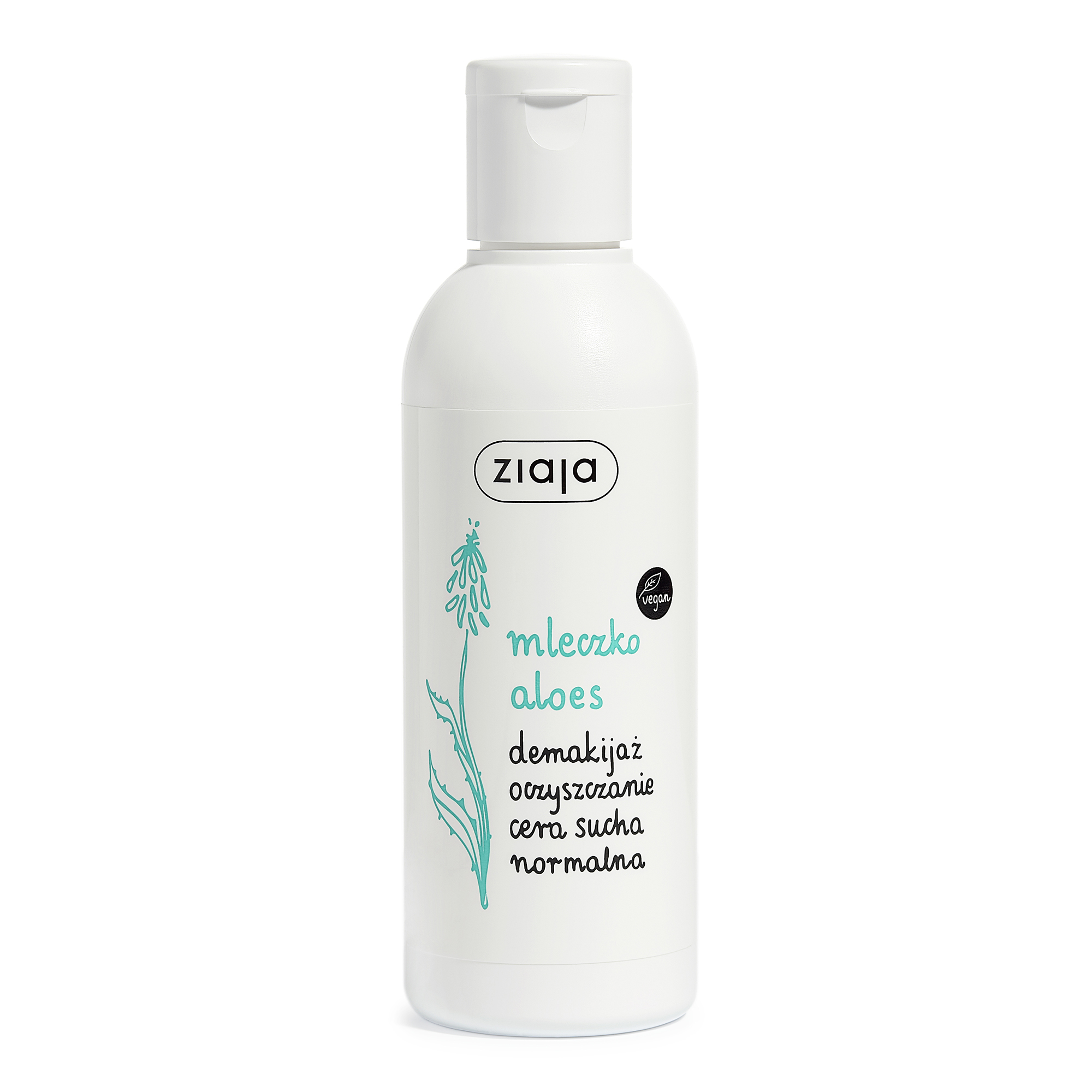 Ziaja Aloes Mleczko do demakijażu do cery suchej i normalnej, 200 ml