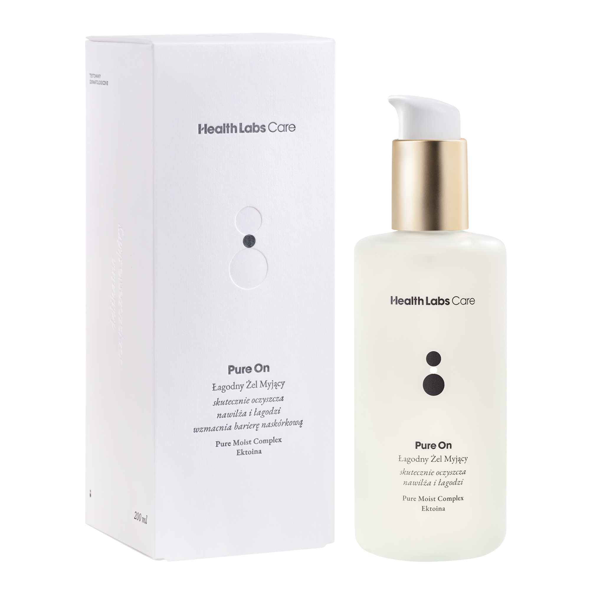 Health Labs Care, Pure On, łagodny żel myjący, 200 ml