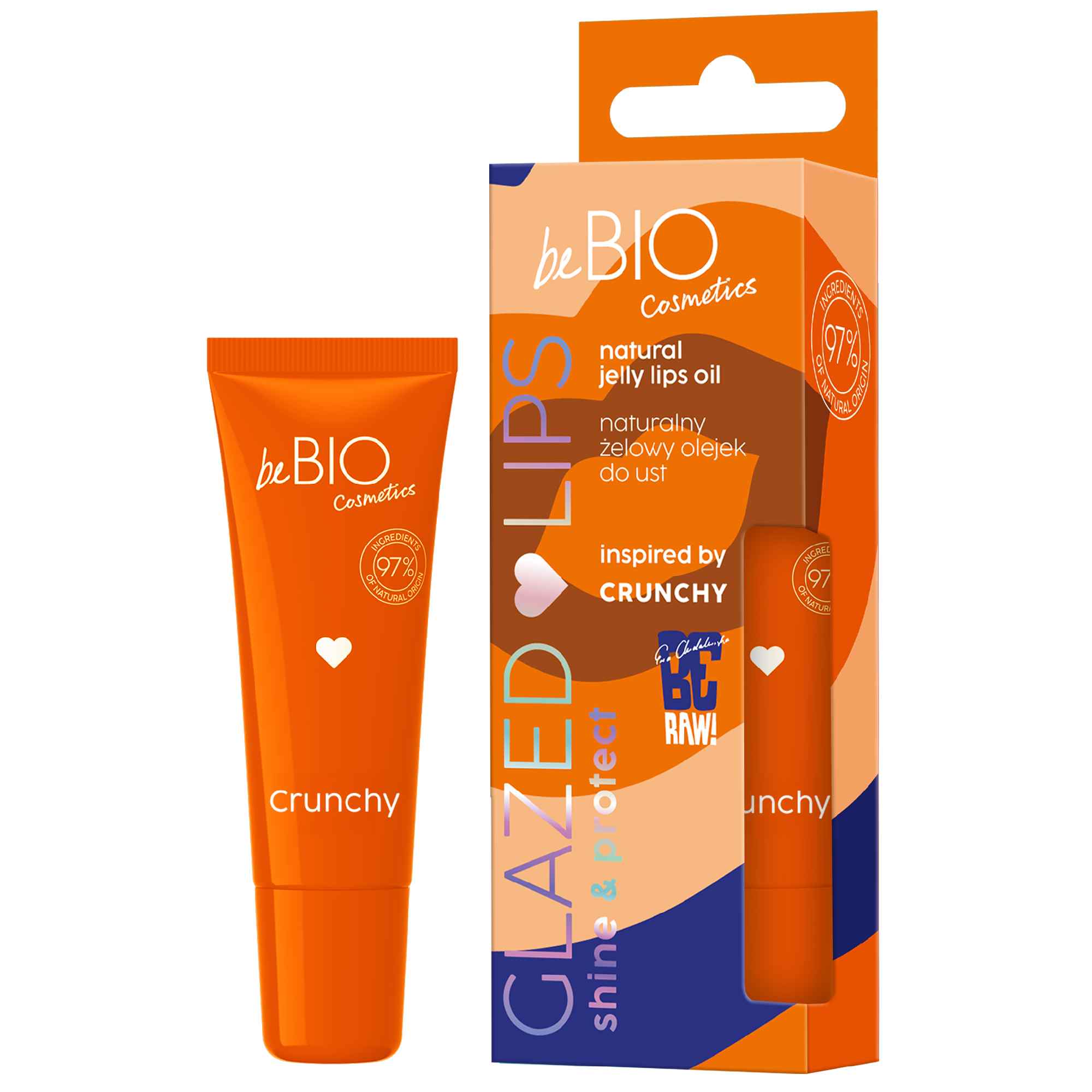 BeBio Glazed Lips Crunchy Naturalny żelowy olejek do ust,10 ml zdjęcie