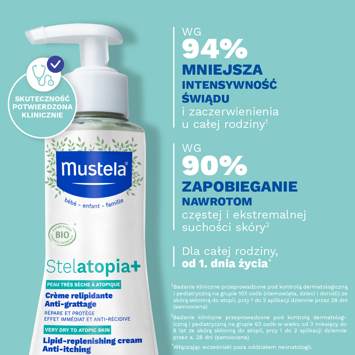 Mustela Stelatopia+ krem uzupełniający lipidy 300 ml