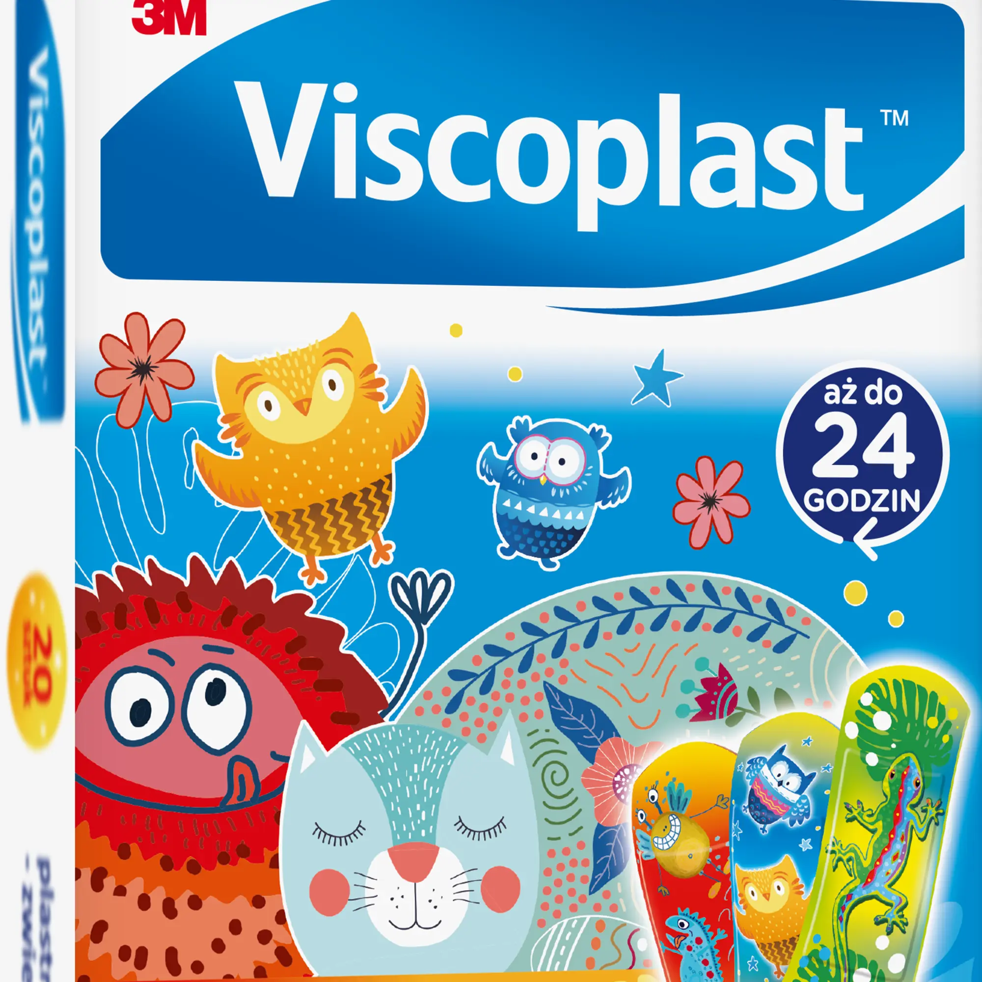 Viscoplast plastry dziecięce zwierzaki 20 sztuk