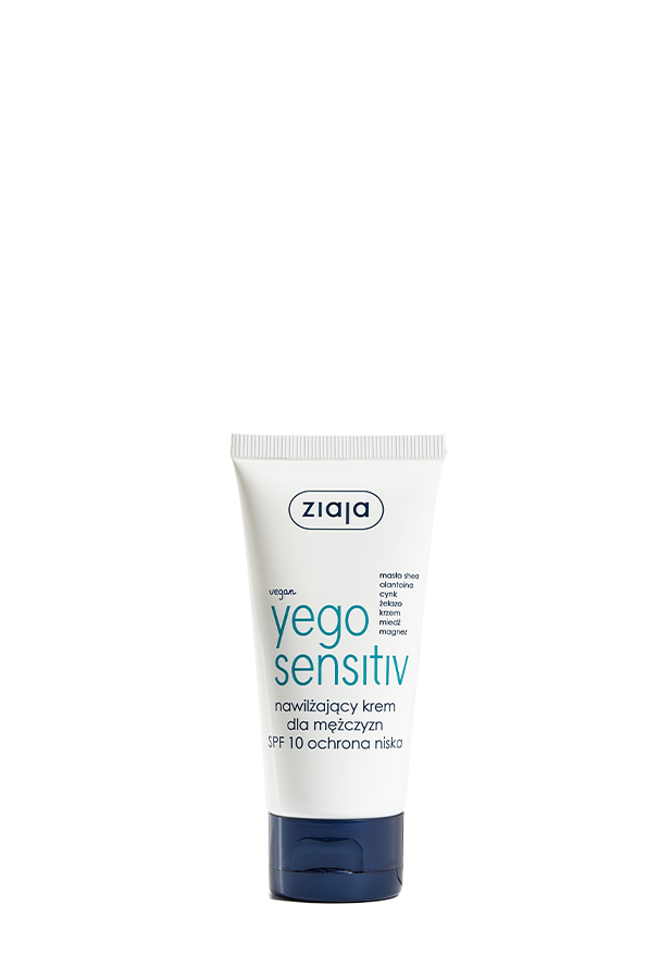 Ziaja Yego Sensitiv nawilżający krem dla mężczyzn SPF 10 ochrona niska 50 ml zdjęcie