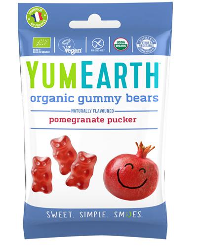 YumEarth Organic Żelki miśki owoc granatu EKO, 50 g, cena, opinie, właściwości  zdjęcie