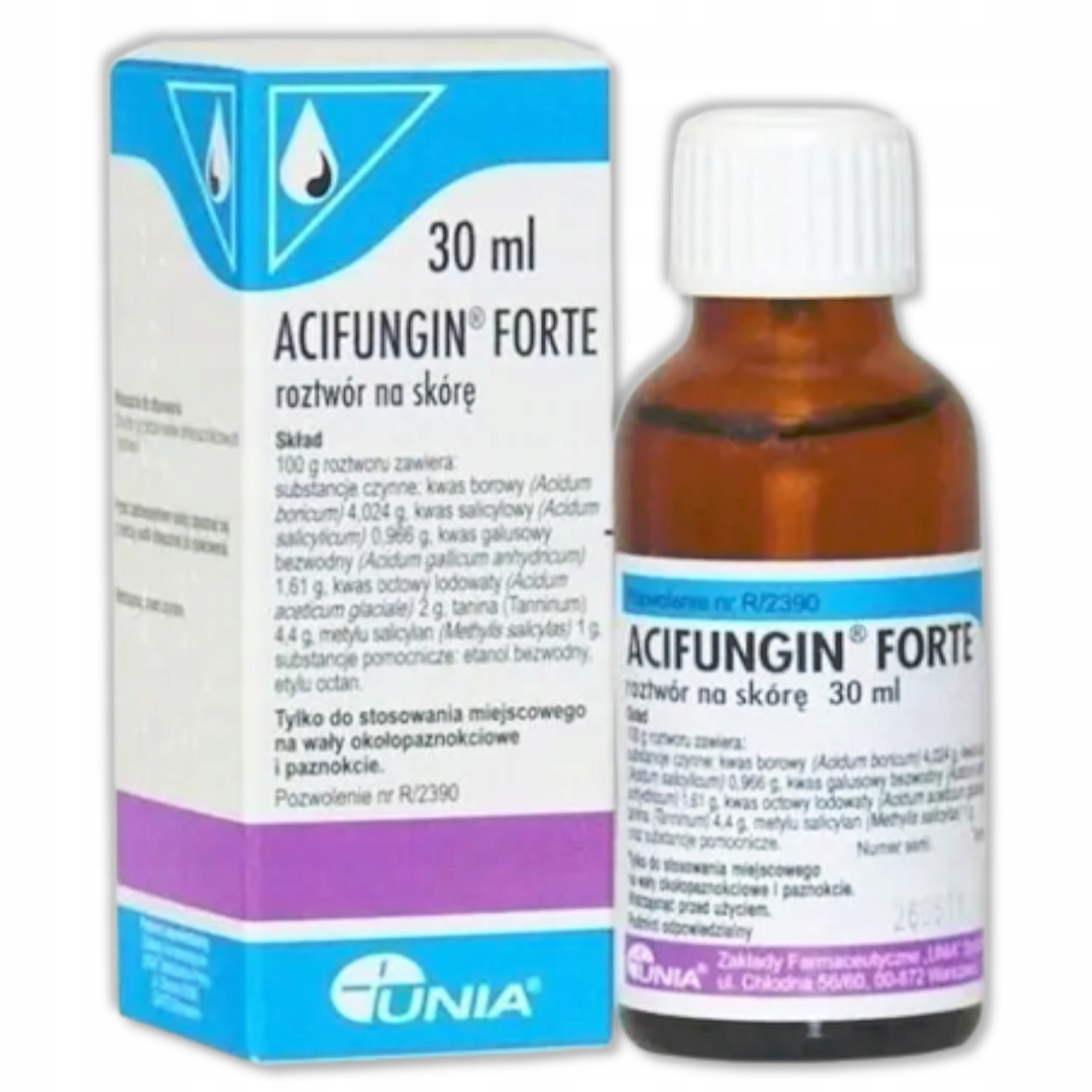 ACIFUNGIN FORTE Płyn do stosowania na skórę - 30 ml zdjęcie
