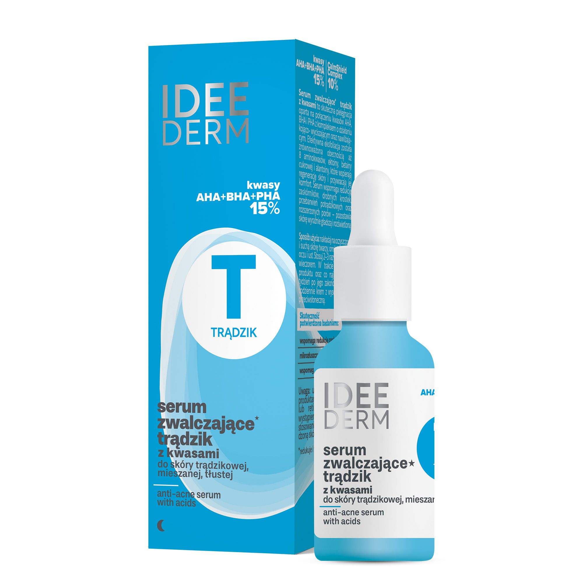 Idee Derm Serum zwalczające trądzik z kwasami, 30 ml zdjęcie