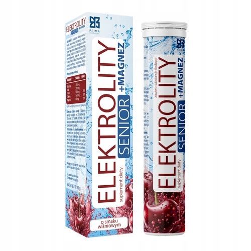 Prima Pharma Elektrolity Senior + Magnez, tabletki musujące, 20 sztuk zdjęcie