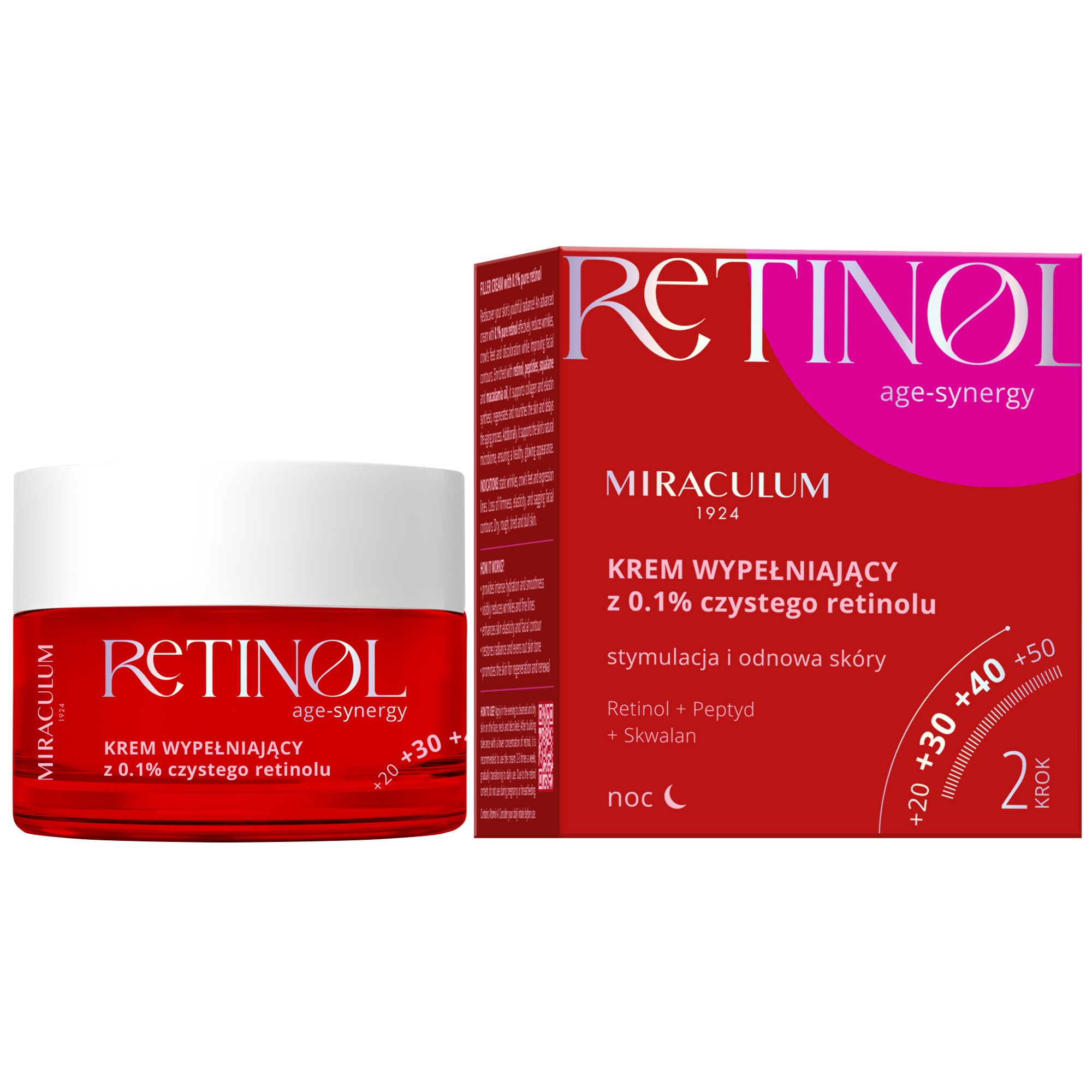 Miraculum Age-Synergy Retinol Krem wypełniający, 50 ml
