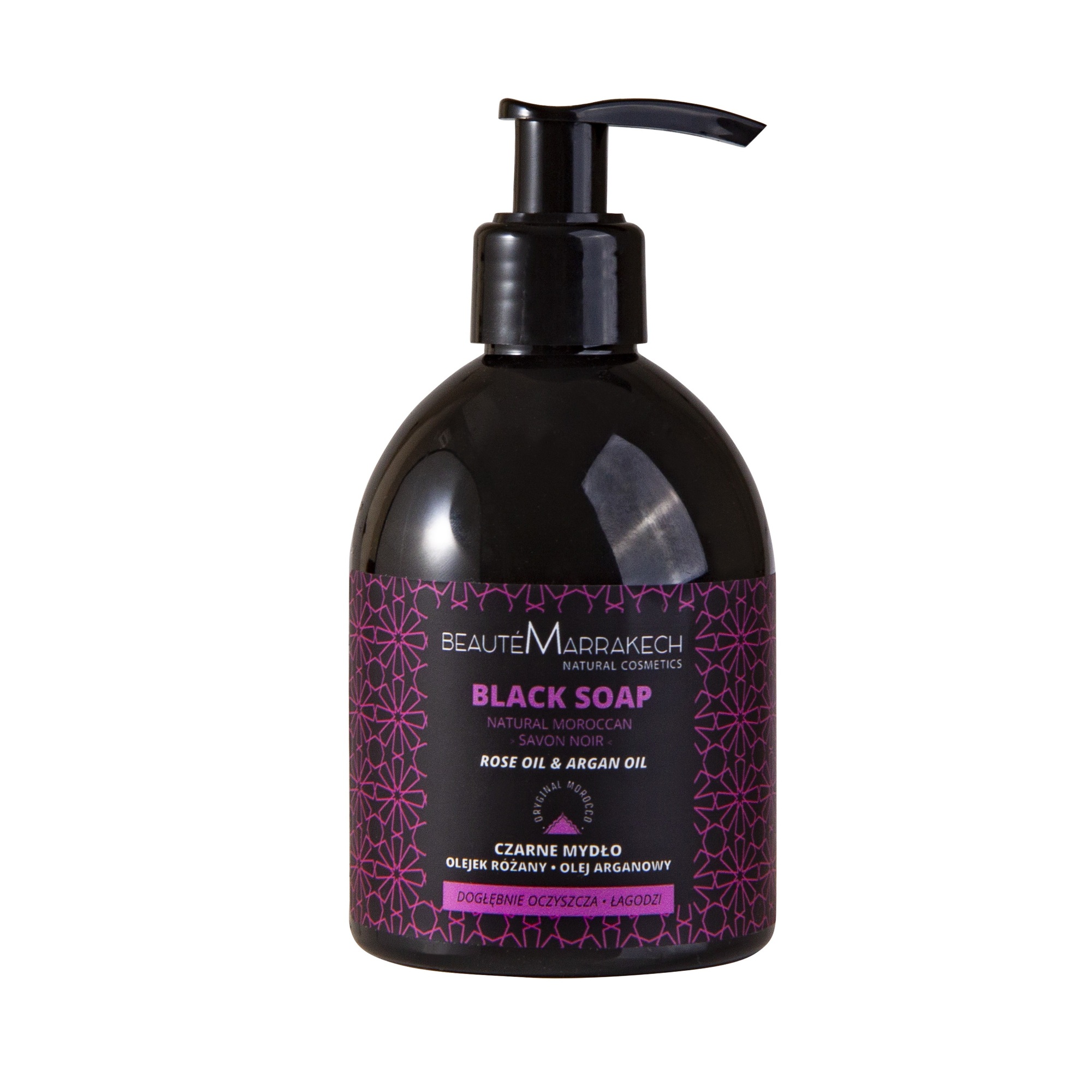Beaute Marrakech Naturalne Czarne mydło w żelu Savon Noir z olejem z różanym - 250 ml - cena, opinie, działanie zdjęcie