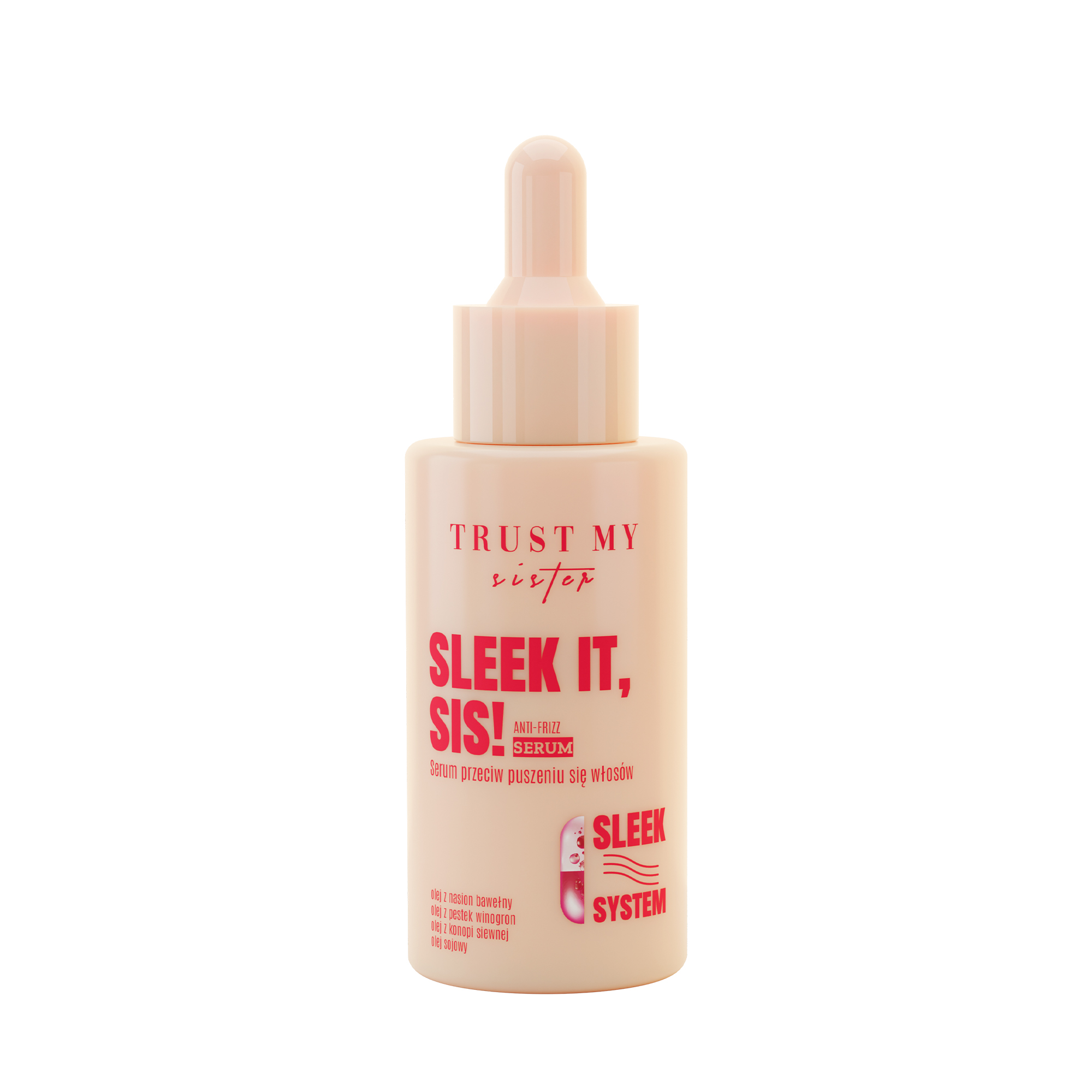 Trust my Sister Sleek It Anti-Frizz Serum Serum przeciw puszeniu się włosów, 40 ml