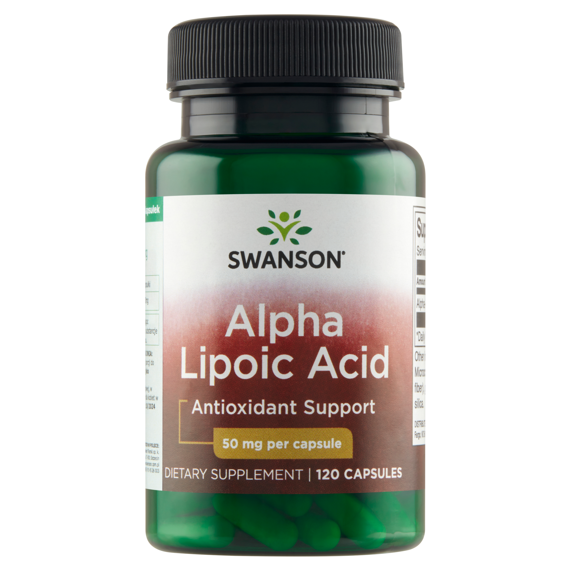 SWANSON ALA Kwas alfa liponowy 50 mg, 120 kapsułek zdjęcie