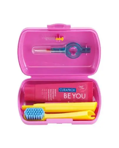 Curaprox Travel Set Pink zestaw podróżny 1 sztuka zdjęcie