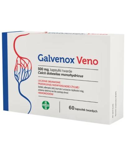 Galvenox Veno 500 mg, kapsułki, 60 sztuk zdjęcie