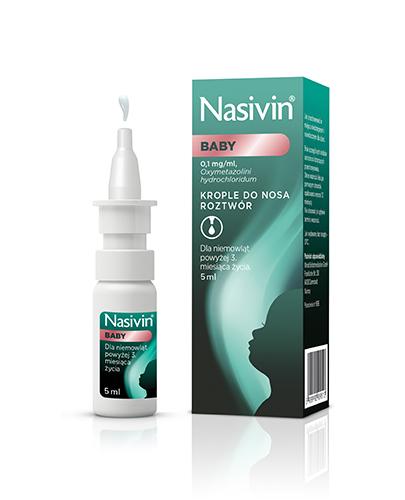 Nasivin Baby, 0,1 mg/ml, krople do nosa, 5 ml zdjęcie