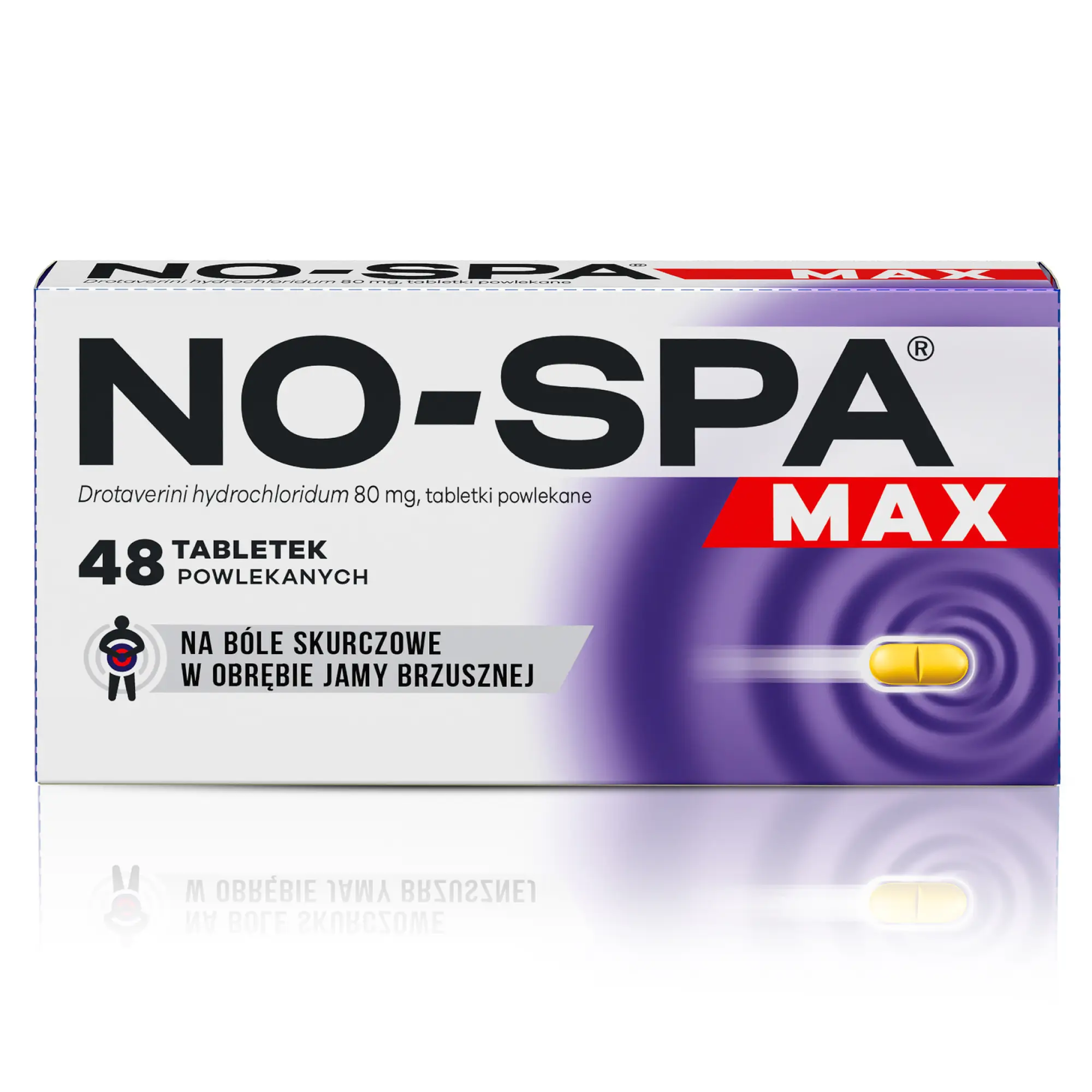 No-Spa Max, 80 mg, tabletki powlekane, 48 sztuk zdjęcie