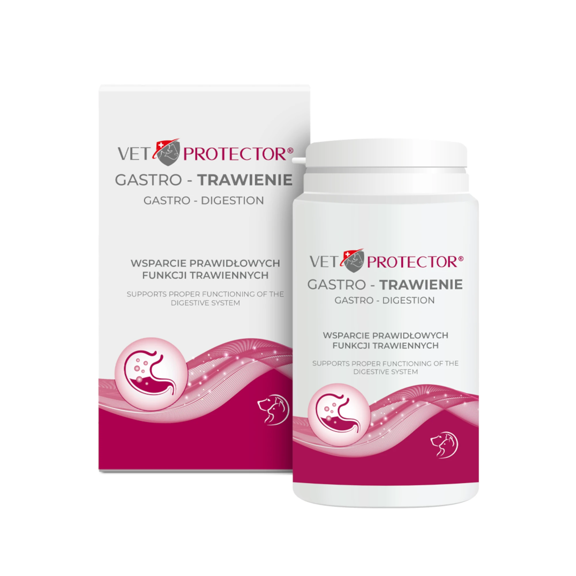 Vet Protector Gastro Trawienie Wsparcie trawienia u psów i kotów, 150 g zdjęcie