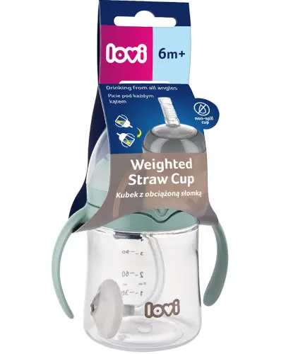 Lovi Pierwszy kubek z obciążoną słomką 150 ml 6 m+ [35/364] 1 sztuka zdjęcie