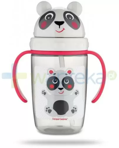 Canpol Babies Hello Little kubek z rurką silikonową 9m+ bezbarwny 400 ml [56/500_bei] zdjęcie
