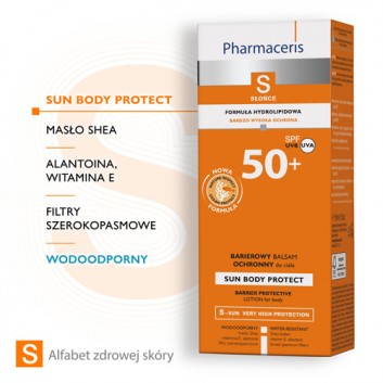 PHARMACERIS S SUN BODY PROTECT Hydrolipidowy ochronny balsam do ciała SPF50+ - 150 ml 