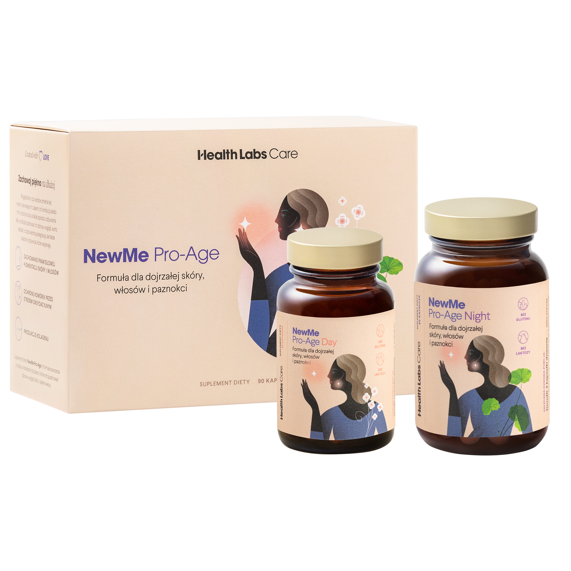 Health Labs Care, NewMe Pro-Age day, night, 90 kapsułek