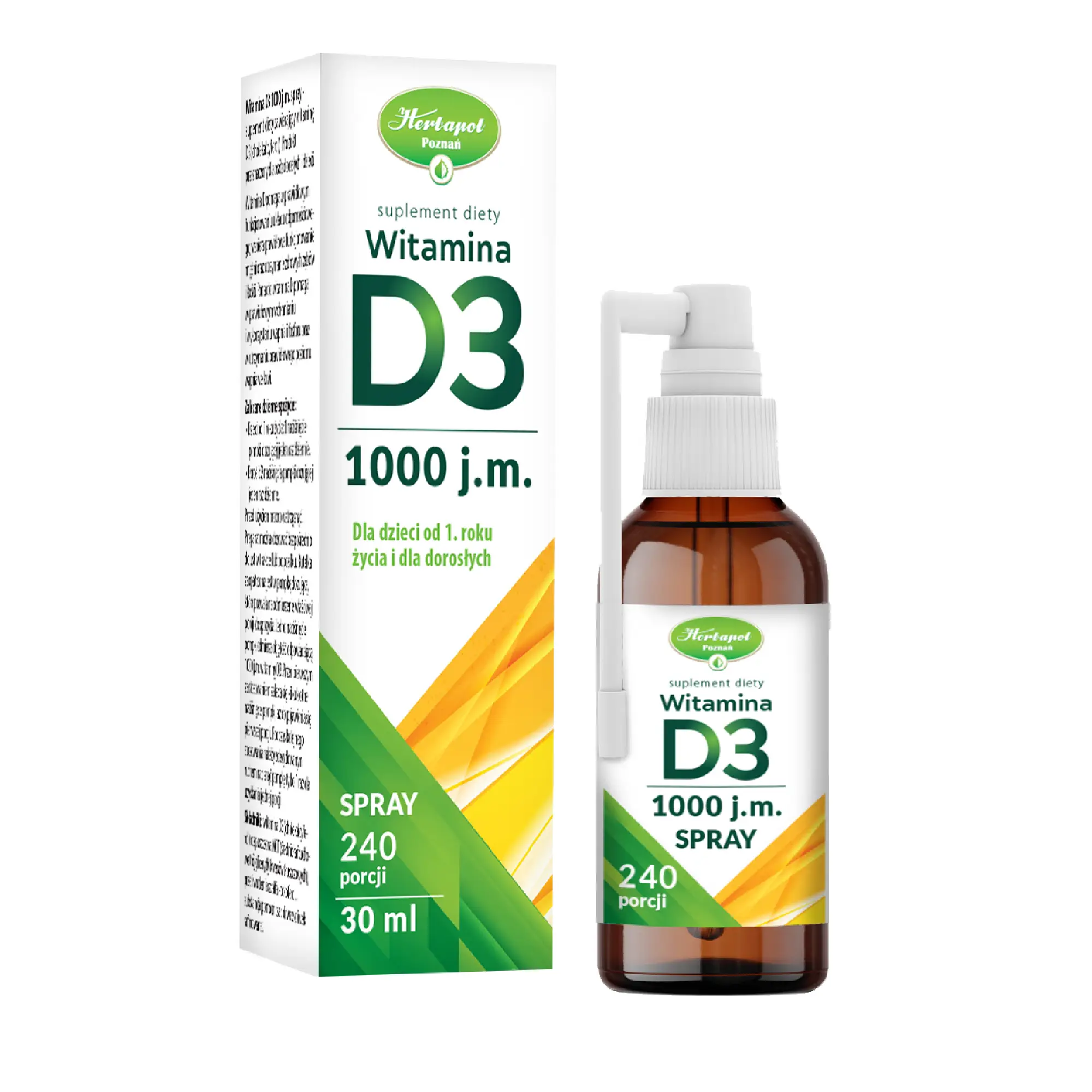 Herbapol Poznań Witamina D 1000 j.m. spray 30 ml zdjęcie