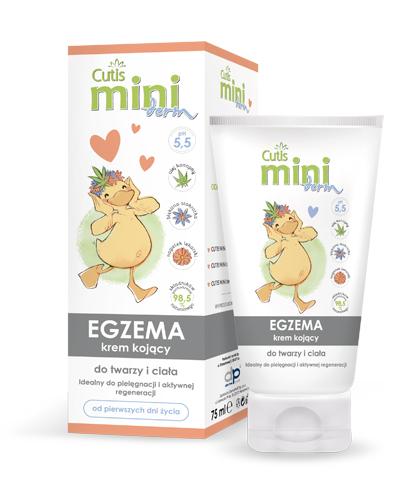 CUTIS MINI DERM Krem kojący do twarzy i ciała Egzema - 75 ml - skóra przewrażliwiona - cena, właściwości, opinie zdjęcie