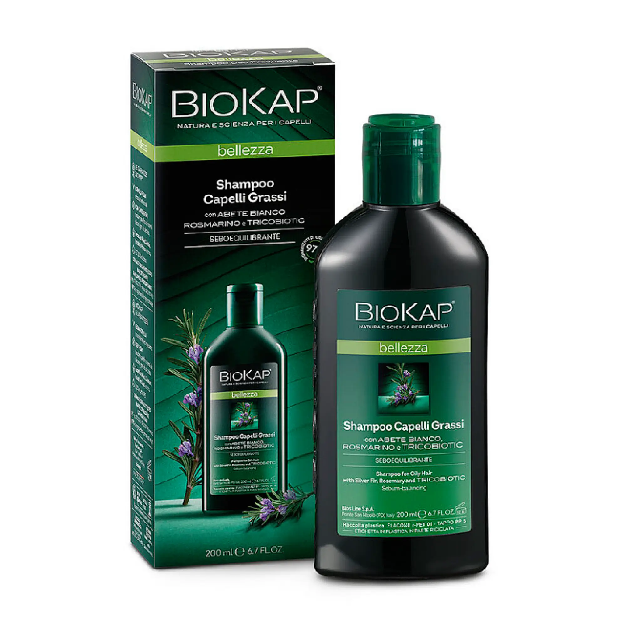 BioKap Bellezza, Szampon do włosów przetłuszczających się, 200 ml zdjęcie