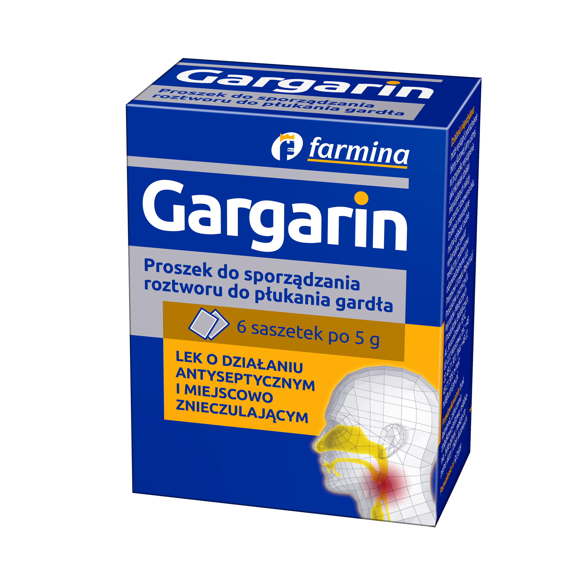 GARGARIN, 6 saszetek do płukania gardła zdjęcie