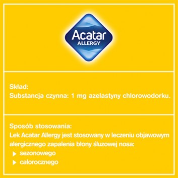 Acatar Allergy 1 mg/ml aerozol do nosa 10 ml