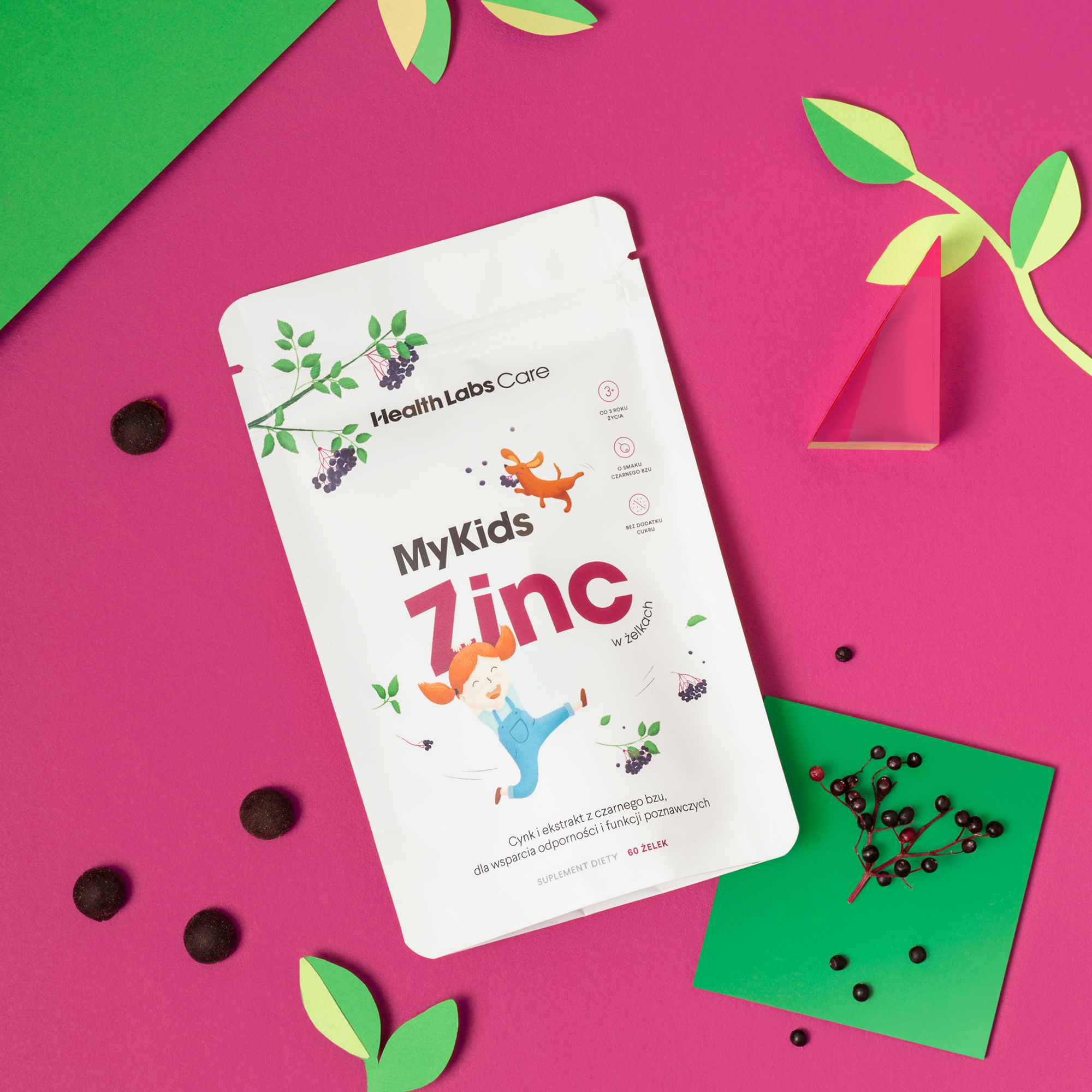 Health Labs Care, My Kids Zinc cynk, żelki, 60 sztuk