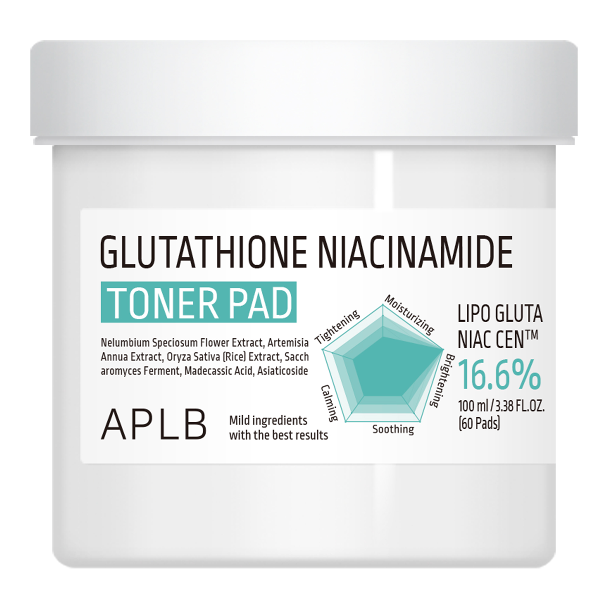 APLB Glutathione Niacinamide Toner Pad płatki tonizujące, 60 szt. zdjęcie