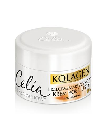 CELIA KOLAGEN Przeciwzmarszczkowy krem półtłusty z kozim mlekiem - 50 ml - cena, opinie, właściwości  zdjęcie