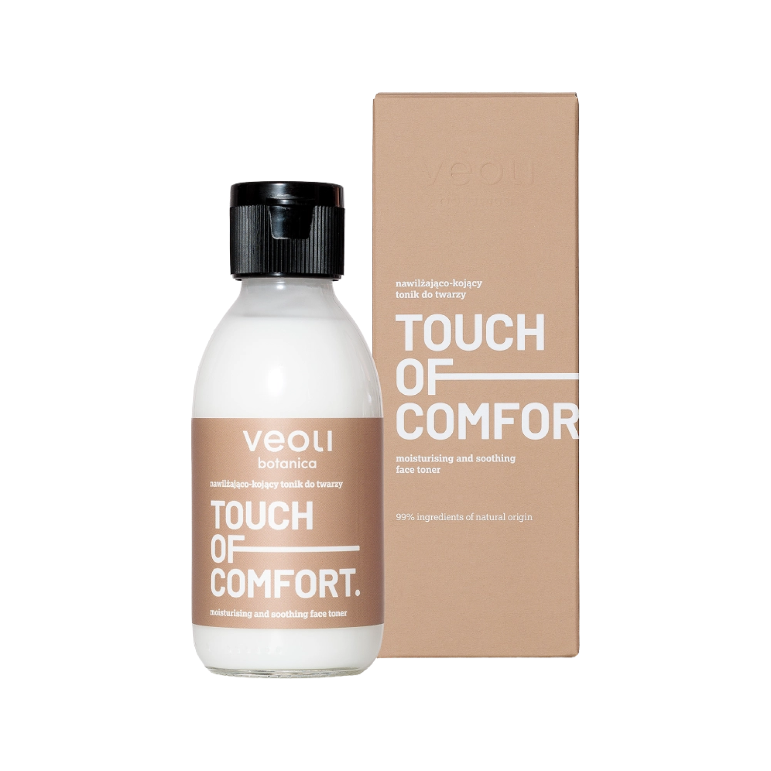 Veoli Botanica Touch Of Comfort Nawilżająco-kojący tonik do twarzy, 150 ml