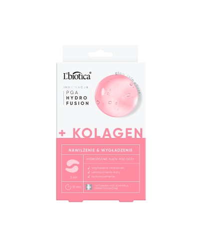 L'Biotica PGA Hydro Fusion, hydrożelowe płatki pod oczy z kolagenem, 2 sztuki zdjęcie