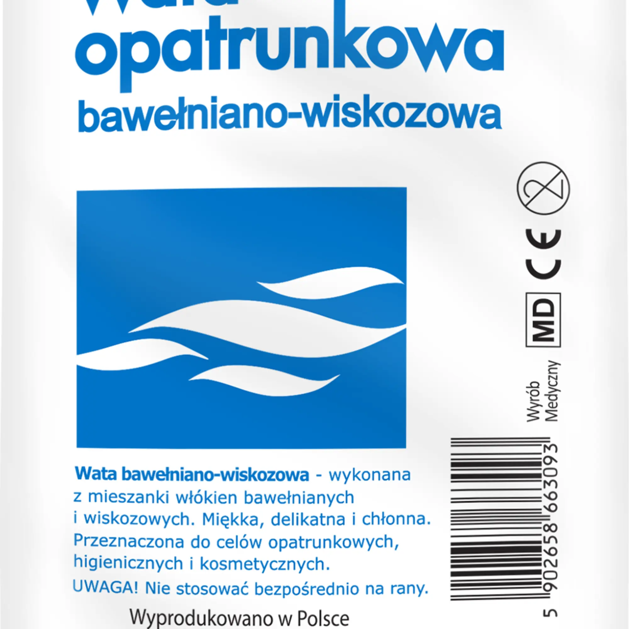 Viscoplast, Wata opatrunkowa bawełniano-wiskozowa, 200 g zdjęcie