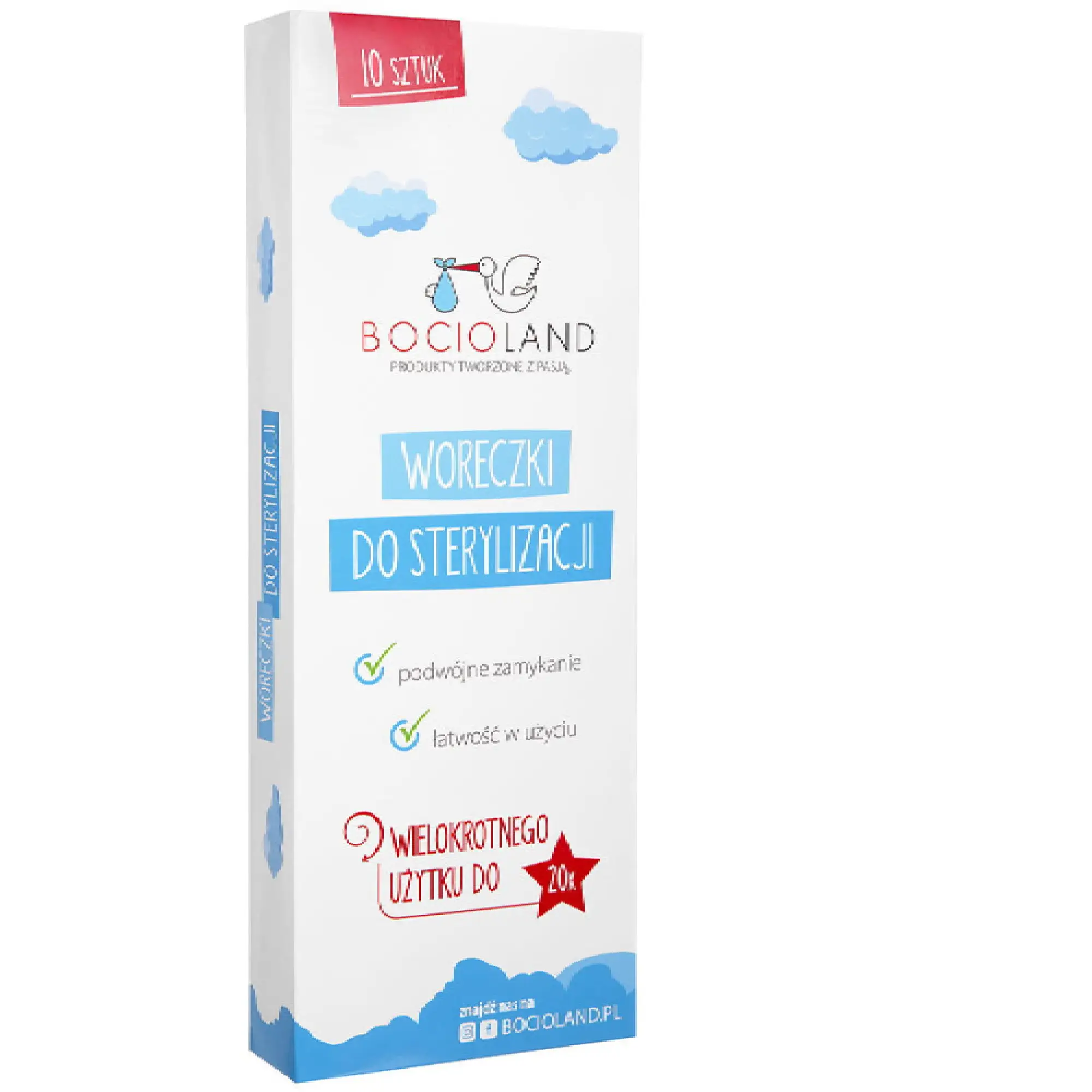 Bocioland Woreczki do sterylizacji, 10 sztuk zdjęcie