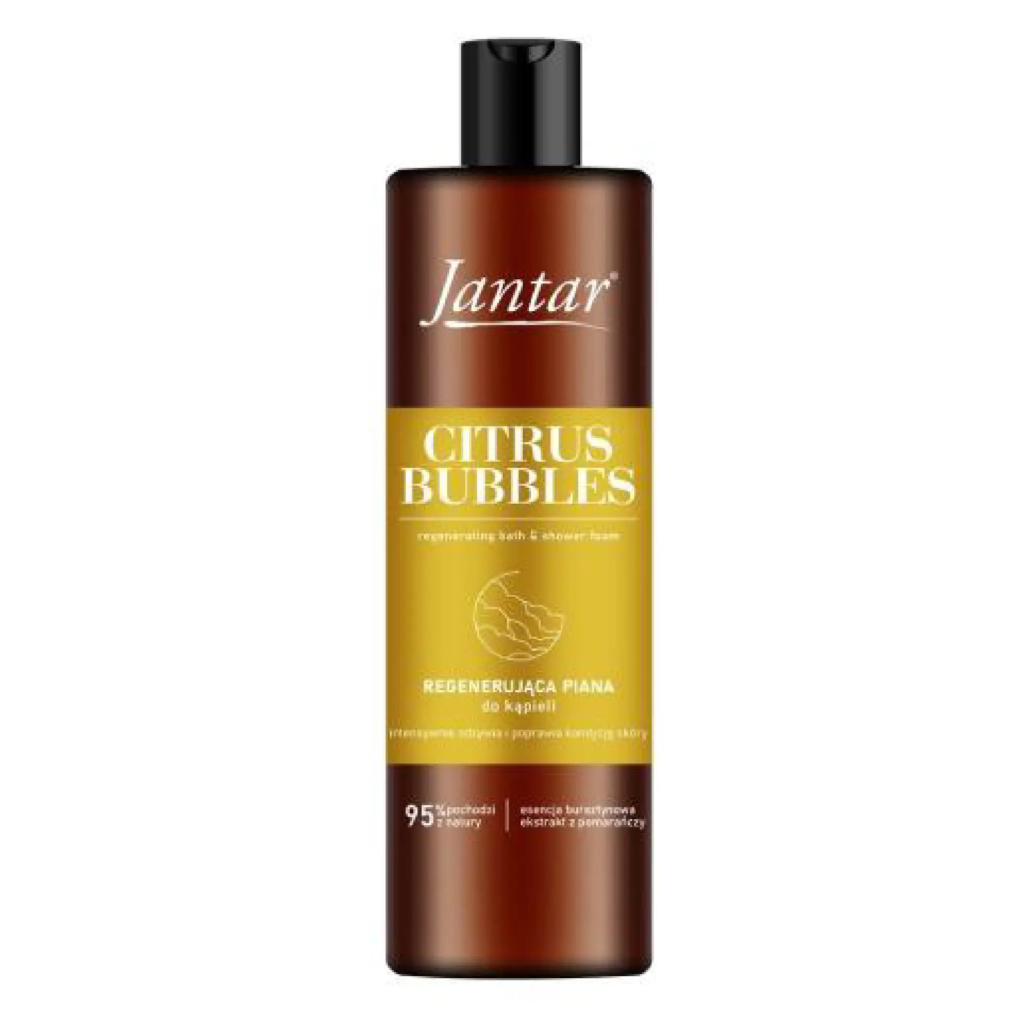 Jantar Citrus Bubbles Regenerująca piana do kąpieli z esencją bursztynową i ekstraktem z cytrusów, 400 ml zdjęcie