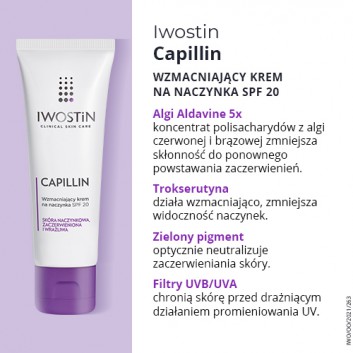 IWOSTIN CAPILLIN Krem na naczynka SPF20 lekka konsystencja - 40 ml