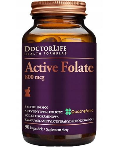 Doctor Life Active Folate 800 mcg, 90 kaps, składniki zdjęcie