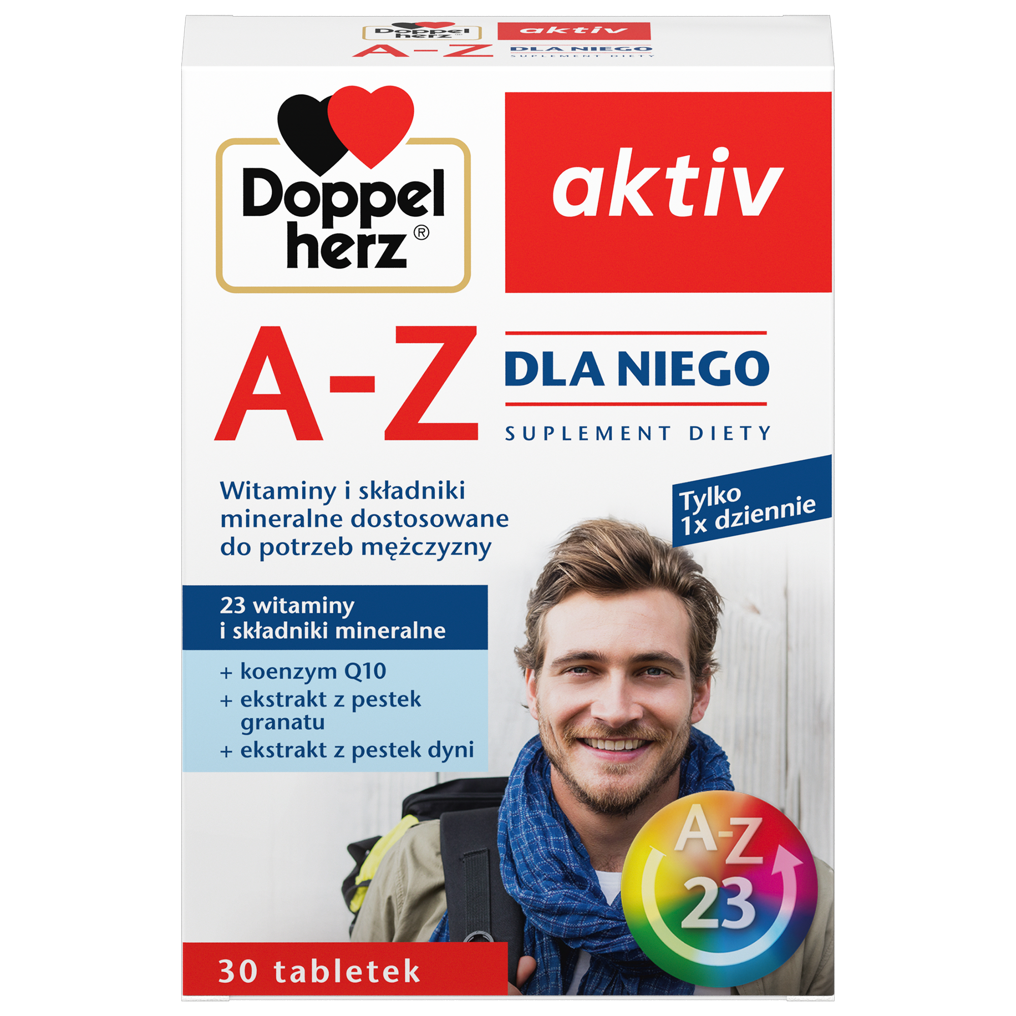 Doppelherz aktiv A-Z Dla Niego 30 tabletek zdjęcie