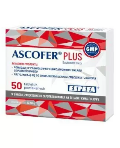 Ascofer Plus 50 tabletek zdjęcie