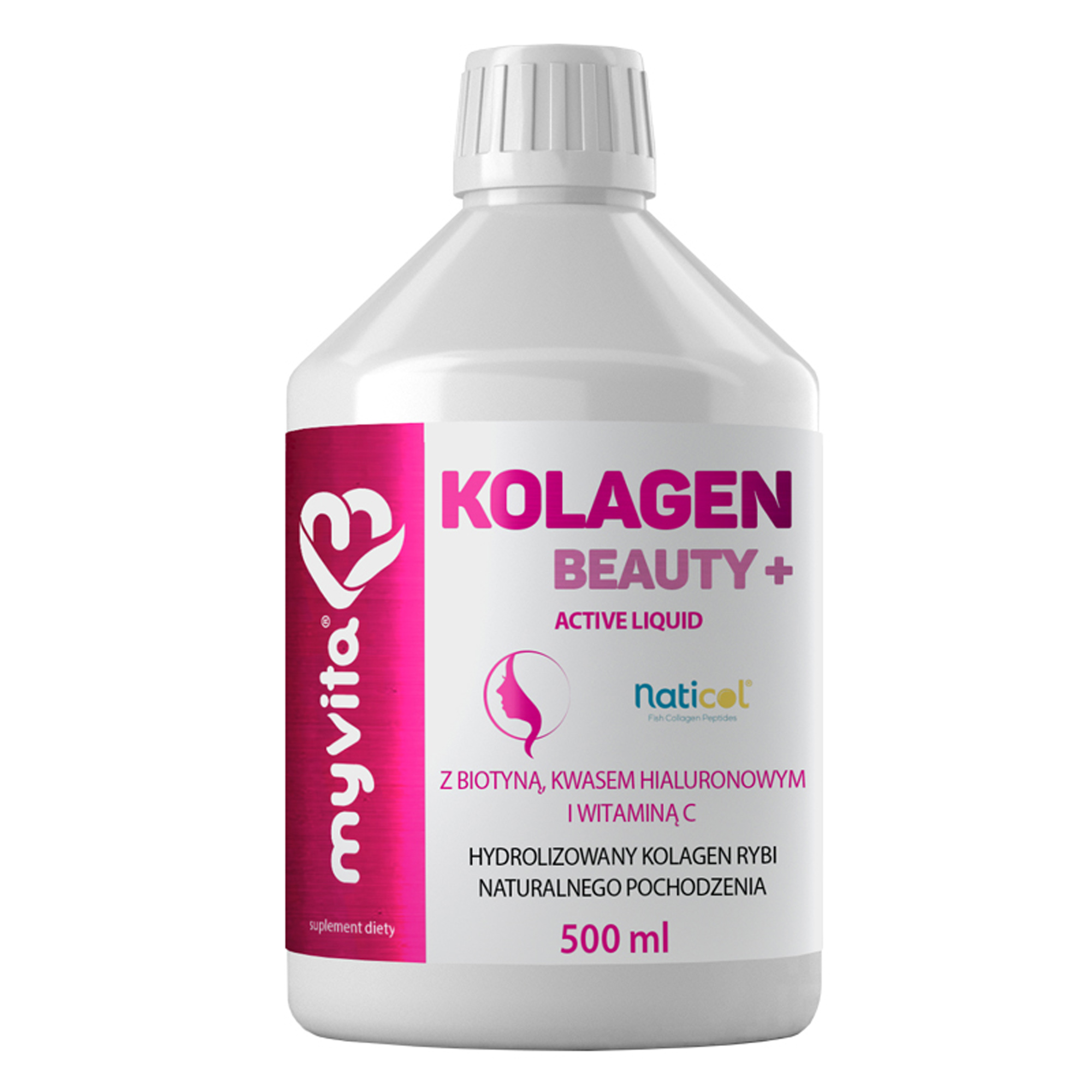 MyVita kolagen beauty+ active liquid płyn 500 ml zdjęcie